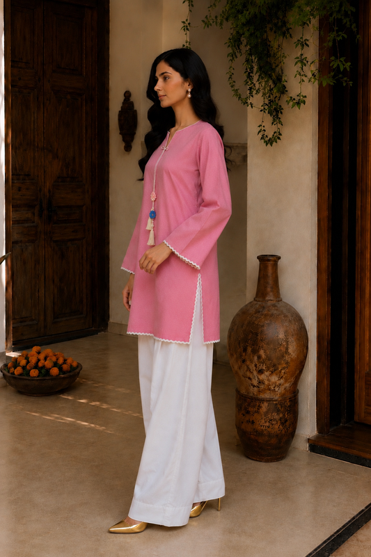 Pink lily (Stitched)